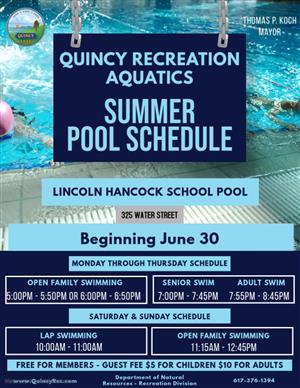 Summer 2025 Pool Schedule