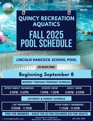 2025 Fall Pool Schedule