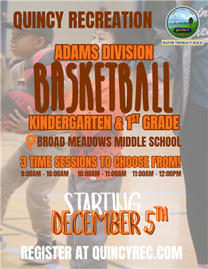 Adams Division Basketball Flyer