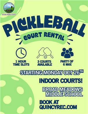 Pickleball Monday Rental Flyer